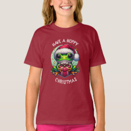 ホッとしたクリスマスを過ごす | Frog Pun Tシャツ