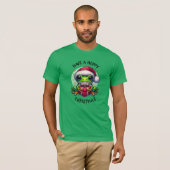ホッとしたクリスマスを過ごす | Frog Pun Tシャツ (正面フル)
