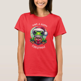ホッとしたクリスマスを過ごす | Frog Pun Tシャツ