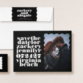 ホッはっきりしたク縁どQRコード写真 セーブザデート