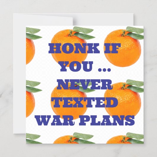 ホッもしクお前…NEVER TEXTED WAR PLANS MAGNET マグネット招待状 (正面)
