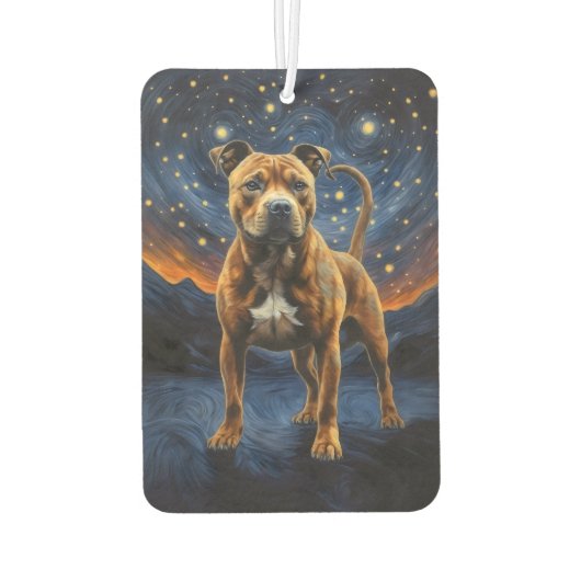 ホッアートとした犬 カーエアーフレッシュナー (裏面)