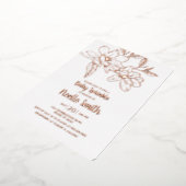 ホッエレガントグリ花ベビー散布 箔招待状 (回転した状態)