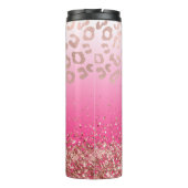 ホッエレガントトピンクグリッターヒョウグラデーション タンブラー (裏面)