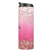 ホッエレガントトピンクグリッターヒョウグラデーション タンブラー (回転右)