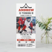 ホッカスタマイズケーチケット誕生日パーティー(写真あり) 招待状 (スタンド正面)