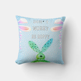 ホッカスタマイズピーなイースターバニー可愛い心配するな クッション