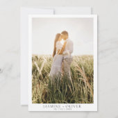 ホッカスタムトワックスシール結婚モノグラム 招待状 (裏面)