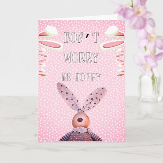 ホッカスタムプバニーの美学を心配し素朴ない カード (蘭)