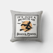 ホッカスポカスハロウィーン魔女の束だけ クッション (正面)