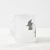 ホッカスポカスブラックキャッツ フロストグラスマグカップ (正面左)