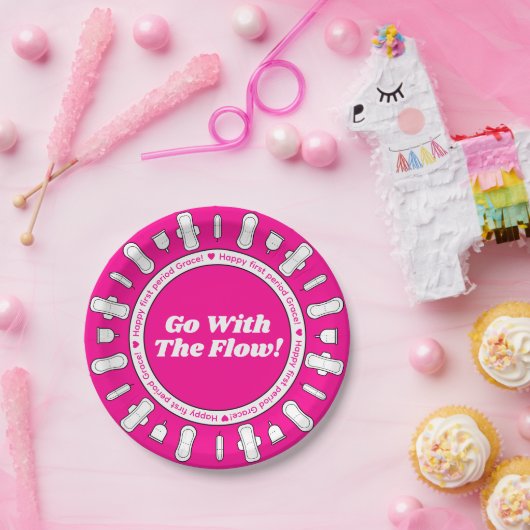 ホッガーリートピンクパッド名第1期パーティー ペーパープレート (パーティー)