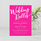 ホッガーリートピンク白ベルおもしろいズレ結婚スビアン 招待状 (スタンド正面)