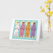 ホッキカラフルョクグリーティングカード カード (黄色い花)