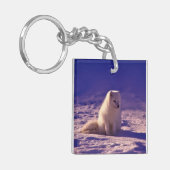 ホッキョクギツネ キーホルダー (正面左)