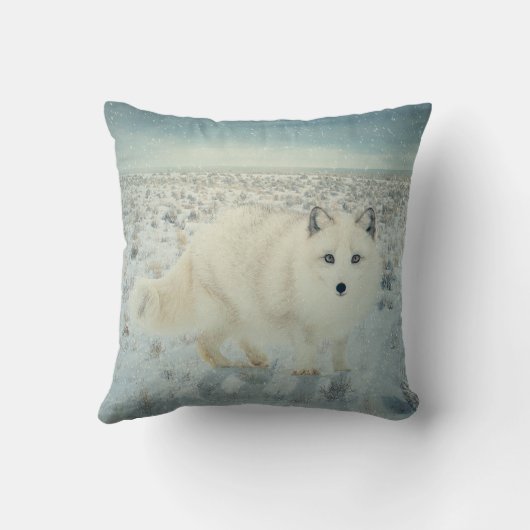 ホッキョクギツネ クッション (裏面)