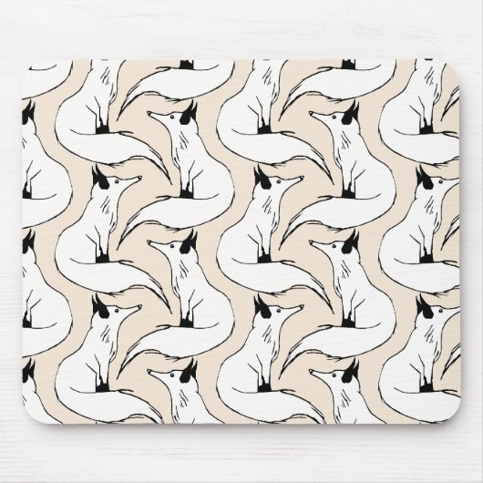 ホッキョクギツネ マウスパッド (正面)