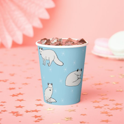 ホッキョクギツネ 紙コップ (インサイチュ)