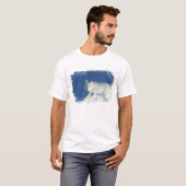 ホッキョクギツネ (Alopex lagopus) ホッキョクギツネ Tシャツ (正面フル)