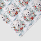 ホッキョクグマかわいいクリスマスベビーアニマル 薄葉紙 (詳細)