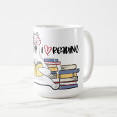 ホッキョクグマが本を読む コーヒーマグカップ (正面右)