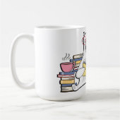 ホッキョクグマが本を読む コーヒーマグカップ (左)