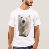 ホッキョクグマが迫る Tシャツ (正面)