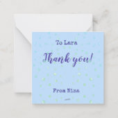 ホッキョクグマが雪の上に頭を置いた ノートカード (裏面)