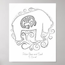 ホッキョクグマとアザラシ