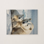 ホッキョクグマとカブ ジグソーパズル (横)