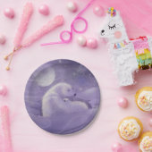 ホッキョクグマとクブワイルドライフアートファンタジー ペーパープレート (パーティー)