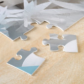 ホッキョクグマとクブ北極海白冬 ジグソーパズル (側面)