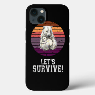 ホッキョクグマとホッキョクグマ動物の権利ac iPhone 13ケース