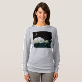 ホッキョクグマと月 Tシャツ (正面フル)