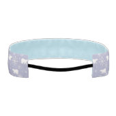 ホッキョクグマと雪片を持つクリスマスパターン アスレチックヘッドバンド (裏面)