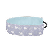 ホッキョクグマと雪片を持つクリスマスパターン アスレチックヘッドバンド (右)