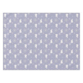 ホッキョクグマと雪片を持つクリスマスパターン テーブルクロス (正面(横))