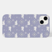 ホッキョクグマと雪片を持つクリスマスパターン Case-Mate iPhoneケース (裏面 (横))