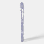 ホッキョクグマと雪片を持つクリスマスパターン Case-Mate iPhoneケース (裏面 / 左)