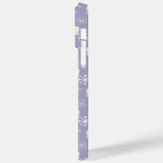 ホッキョクグマと雪片を持つクリスマスパターン Case-Mate iPhoneケース (裏面 / 左)