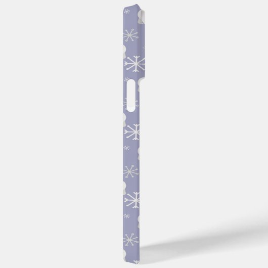 ホッキョクグマと雪片を持つクリスマスパターン Case-Mate iPhoneケース (裏面 / 右)