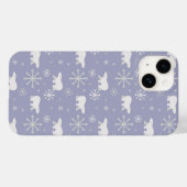 ホッキョクグマと雪片を持つクリスマスパターン Case-Mate iPhoneケース (裏面 (横))