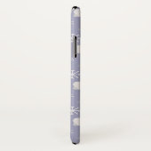 ホッキョクグマと雪片を持つクリスマスパターン Case-Mate iPhoneケース (裏面/右)