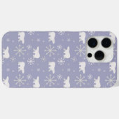 ホッキョクグマと雪片を持つクリスマスパターン Case-Mate iPhoneケース (裏面 (横))