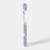 ホッキョクグマと雪片を持つクリスマスパターン iPhoneケース (左側面)