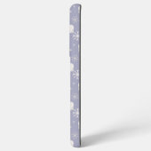 ホッキョクグマと雪片を持つクリスマスパターン SAMSUNG GALAXYケース (裏面横)