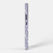 ホッキョクグマと雪片を持つクリスマスパターン SAMSUNG GALAXYケース (右側面)
