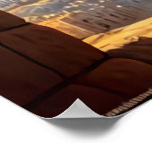 ホッキョクグマに乗るホッキョクグマ | AIアートポスター ポスター (角)