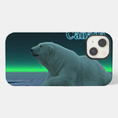ホッキョクグマのいる氷の縁 iPhoneケース (裏面横)
