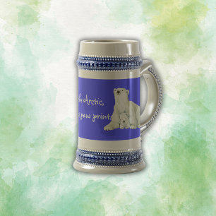ホッキョクグマのお母さん   ビールジョッキ